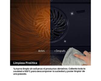 HORNO SAMSUNG NV7B4430ZASU1 76L PIRO INOX DUALCOOK