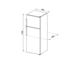 FRI.SMEG FD32E 175X562X595 BLANCO 2P 237L 69L
