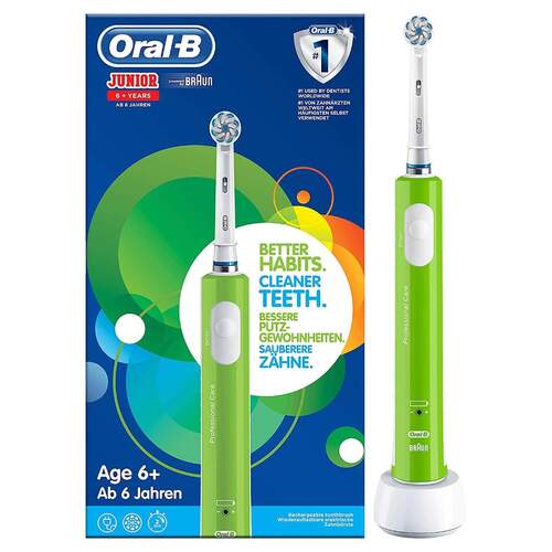Cepillo dental ORAL-B D16 Junior verde - Temporizador, 8800 Oscilaciones / 20000 Pulsaciones