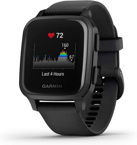 Garmin Venu Sq Music Edition Negro - GPS, Pulsioxímetro, Garmin Pay, Sensores ABC, WiFi + BT + ANT