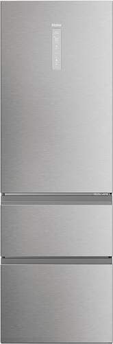 Frigorífico Combi Haier HTW5618ENMG - Clase E, 360 litros, 185x60, No Frost, Wifi, 3D, Inox