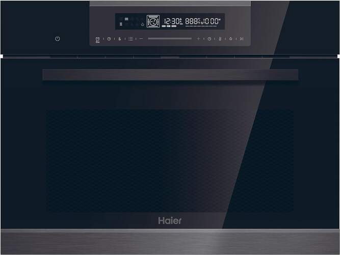 Horno Pirolítico Haier HWO45CO4P7B - 45 cm, Clase A+, 50 L, Negro