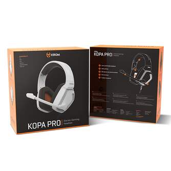 AURICULARES KROM KOPA PRO BLANCO GAMING
