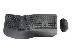 Pack Teclado y rat&oacute;n Conceptronic ORAZIO ERGO - Inal&aacute;mbrico con nanorreceptor, rat&oacute;n &oacute;ptico 1600DPI