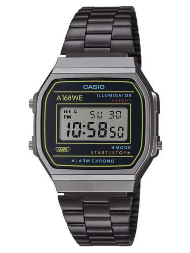 Reloj Casio Vintage A168WEHB-1AEF - Iluminación, cronómetro, alarma, calendario, plateado
