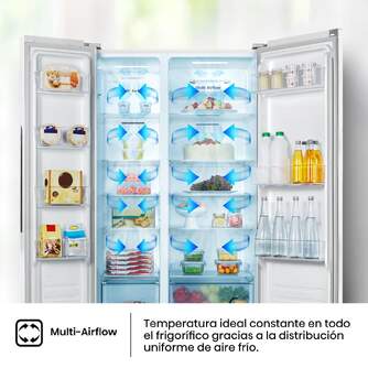 FRI. HISENSE RS677N4BWE 179x91x65 NF BLANCO