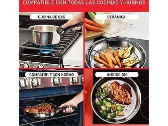 LOTE SARTENES TEFAL L881S INGENIO 22/26 CAZO MANGO