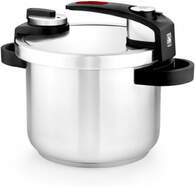 Olla Presi&oacute;n Bra Tekna - 6L, Abref&aacute;cil, color plata, apto para lavavajillas