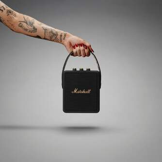 ALTAVOZ MARSHALL STOCKWELL II BLACK %%%amp; BRASS