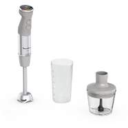 Batidora Moulinex DD672B - 1000 W, 20 Velocidades, Picadora, Gris, Inox