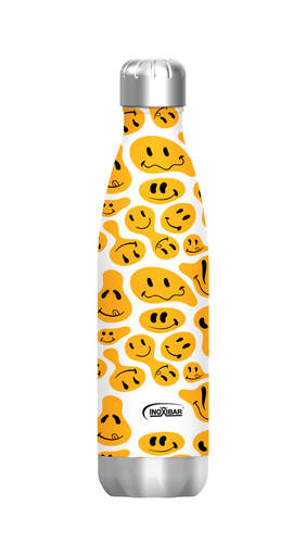 Botella Termo Inoxibar 61281 Smiley White - 50 cl