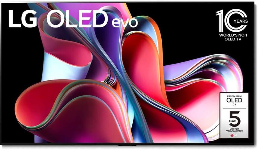 TV 77" LG OLED G3 Evo (77G36LA) - 4K 120Hz, webOS23, A9 (Gen6) IA, Dolby Vision IQ/Atmos 60W 4.2ch
