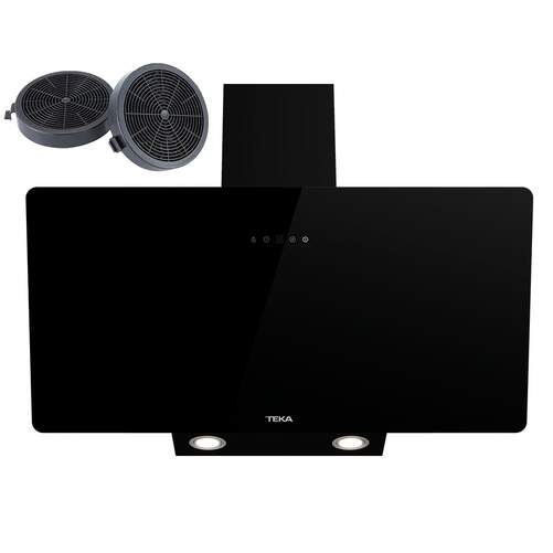 Campana Extractora Teka DVB94140 - 90 cm, Clase B, M&aacute;ximo Rendimiento 400 m3/h, 3 velocidades, Negro