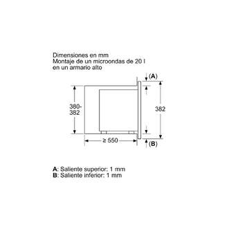 MICR. BALAY 3CG6142X3 20L INOX GRILL DIS.C/MARCO