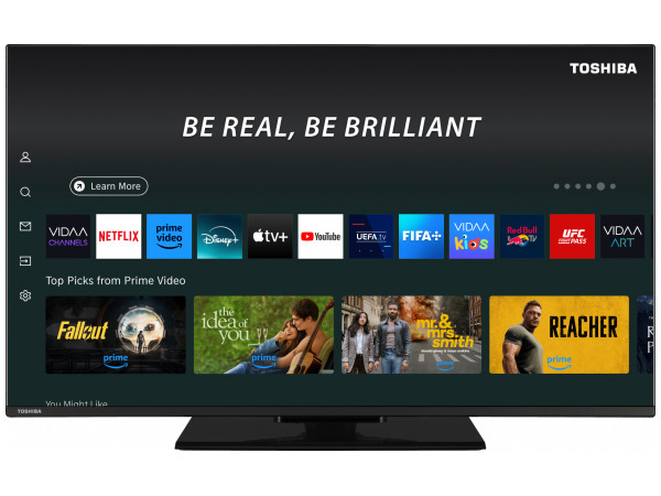 TV Toshiba 40" DLED 40LV3563DG - Full HD, Peana central, 16 W, HDMI, Funciona con Alexa, VIDAA