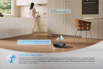 ASPI. ROBOT ECOVACS DEEBOT T90 PRO OMNI BLACK AUTOVAC