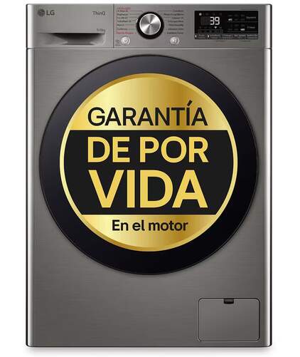 Lavadora secadora LG F4DR7009AGS - 9 kg lava, 6 kg seca, 1400 rpm, Clase A, Wifi, Inox