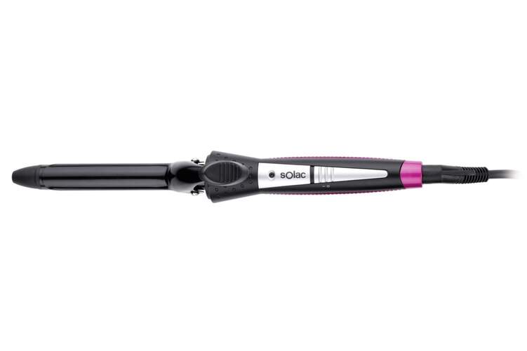 Moldeador Solac MD7410 - 19 mm, 180º C, Cerámico, Rosa, Negro