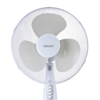 VENTILADOR PIE HAEGER SF16W011A CROSS WIND WHIT