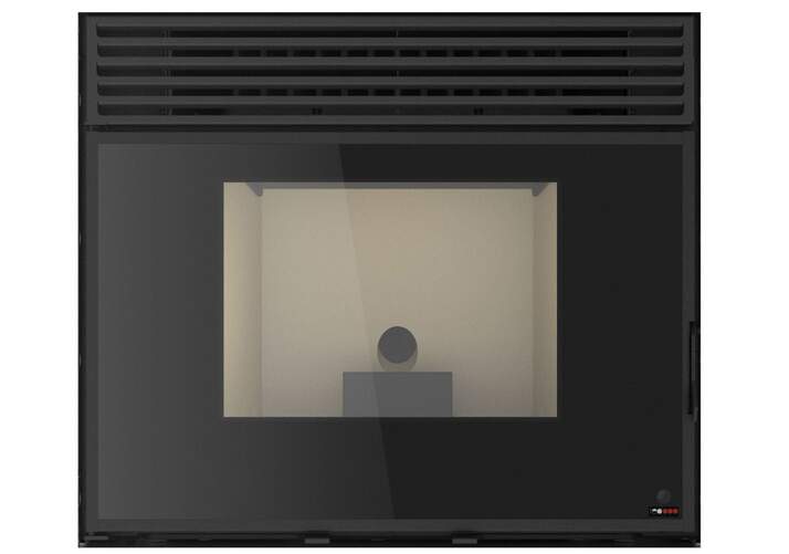 Estufa de pellet Red Pod First Insert Plus 9 kW - Encastrable con gaveta frontal (marco NO incluido)