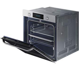 Horno Samsung Dual Cook Flex NV75N5671RS | A+, 75L, Pirolítico