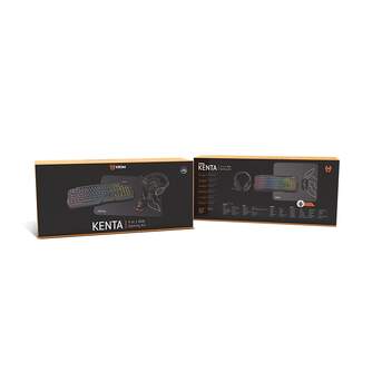 TECLADO RATON AURICULAR ALF. KROM KENTA GAMING NEG