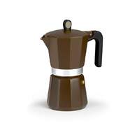 Cafetera Italiana Monix Induction Cream 12 Tazas - Cuerpo Aluminio, Sistema Full Induction