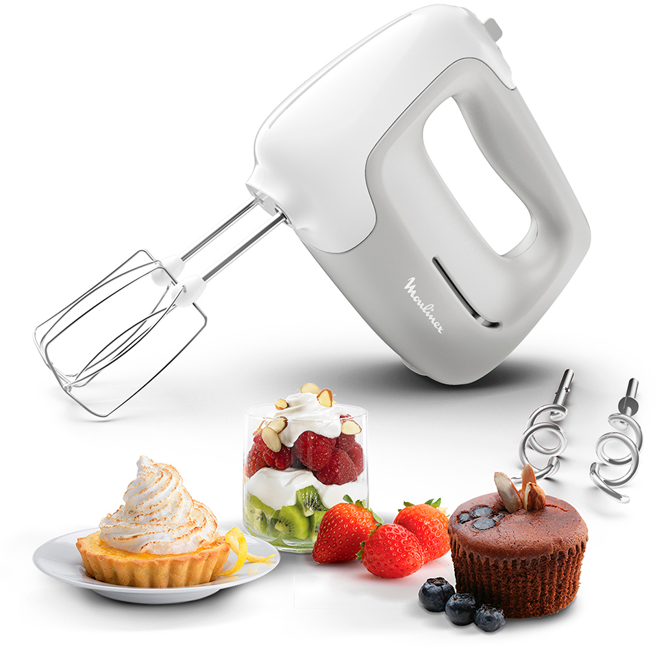 Batidora Amasadora Moulinex HM450B10 Prep'mix - 450W, 5 Velocidades