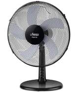 Ventilador de sobremesa Ufesa Malmo - 40 cm, 50 W, Negro