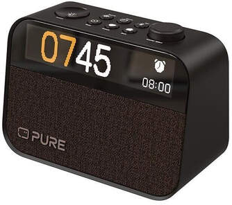 RELOJ DESPERTADOR PURE MOMENT BLACK BT LUZ NOCT