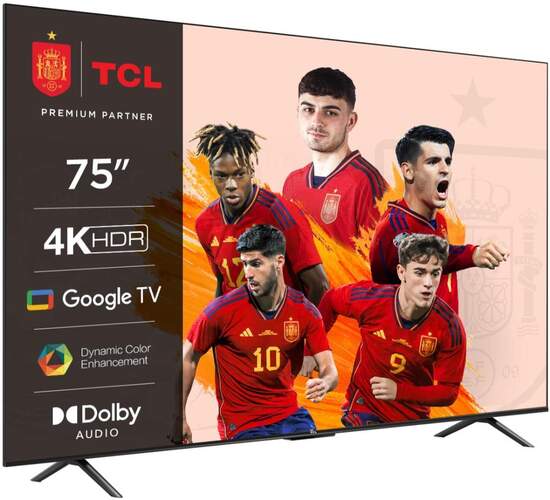 TV 75" TCL 75P631 - 4K, Smart TV Android, MegaContrast, HDR10, Dolby Audio, Chromecast, HDMI 2.1