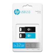 Pack 2 Memorias USB HP V212W 32GB - USB 2.0, Lectura 14Mb/s, Escritura 4 Mb/s