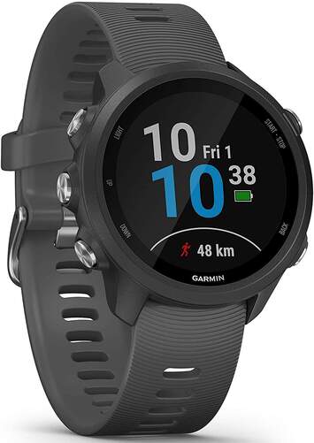 Smartwatch Garmin Forerunner 245 Gris - Pulsioxímetro, GPS, Cronómetro, Acelerómetro, Bluetooth