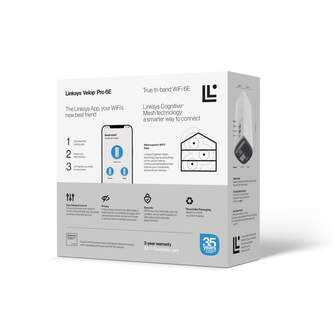 SISTEMA WIFI MESH LINKSYS MX6201KE 6GHZ/5,4GB/S