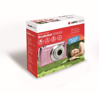 CAMARA AGFA CAMARA DC8200 PINK 21MP SD FUNDA