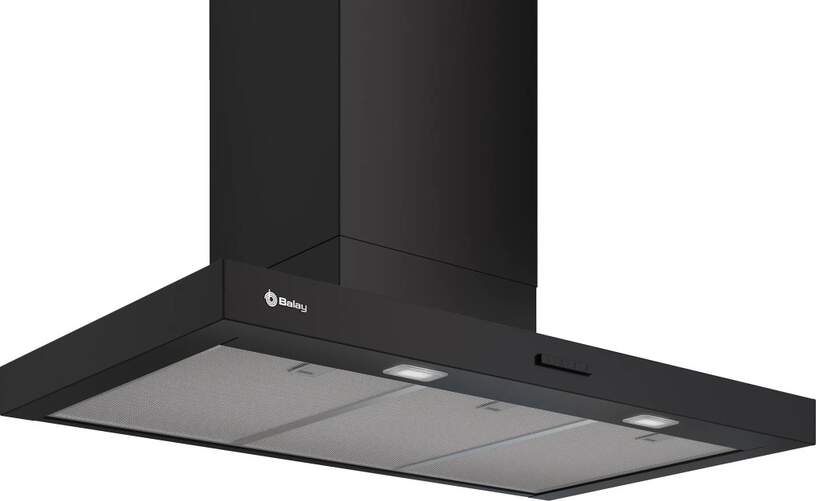 Campana de Pared Balay 3BC895MM - 90 cm, 588 m3/h, 3 potencias, 67 dB, Negro