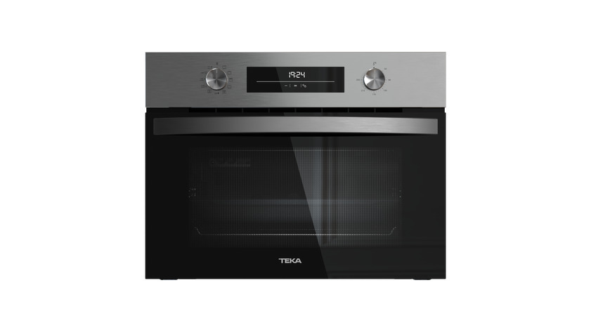 Horno Compacto Teka HBC6250P 111150002 - Pirolítico,45 L, Clase A+, Inox, Negro