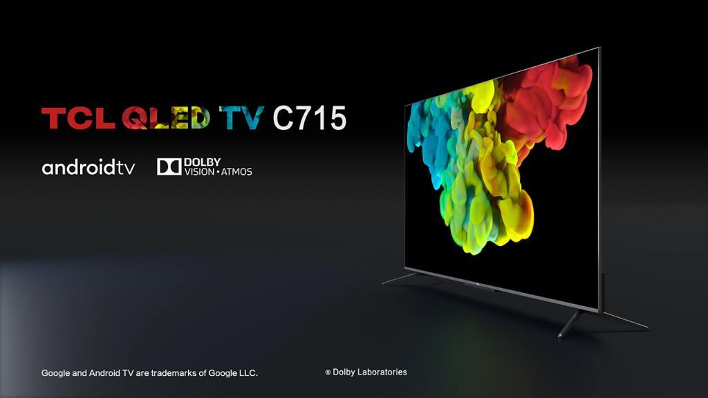 TV QLED TCL 50C715 4K UHD, Android TV, Dolby Vision/Atmos, HDR10+