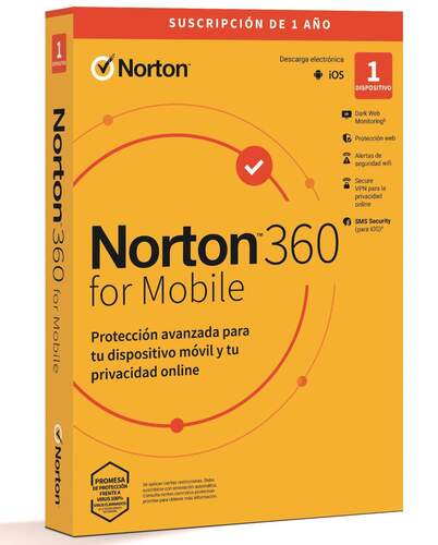 Antivirus Norton 360 Mobile 1 Dispositivo 1 Año - Android, iOS