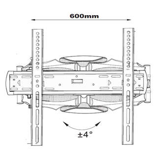 SOPORTE TV DCU 70100045 FULL MOTION 3 BRAZO 32-70%%%quot;