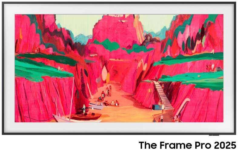 TV Samsung 75" The Frame Pro TQ75LS03F - 4K Ultra HD, NeoQLED, 40 W RMS, HDR10+ Adaptive