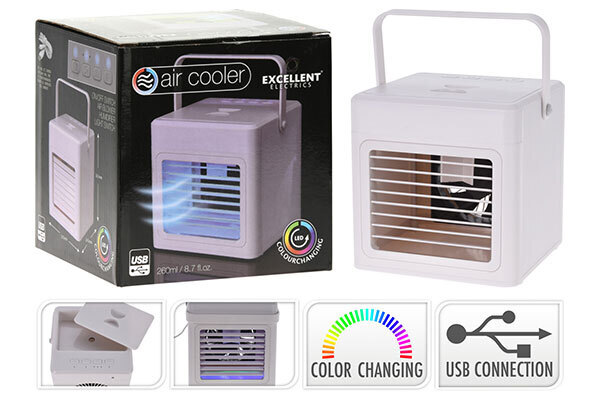 Climatizador Evaporativo Excellent Electrics 170482620 - Conexión Micro USB, 260ml