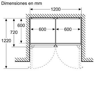 FRICOM. BALAY 3KFB664XE 186x60 NF DSP INOX