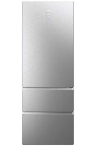 Frigorífico Combi Haier HTW7720BNMM - 200x70 cm, No Frost, Clase B, Wifi, Cristal, Inox