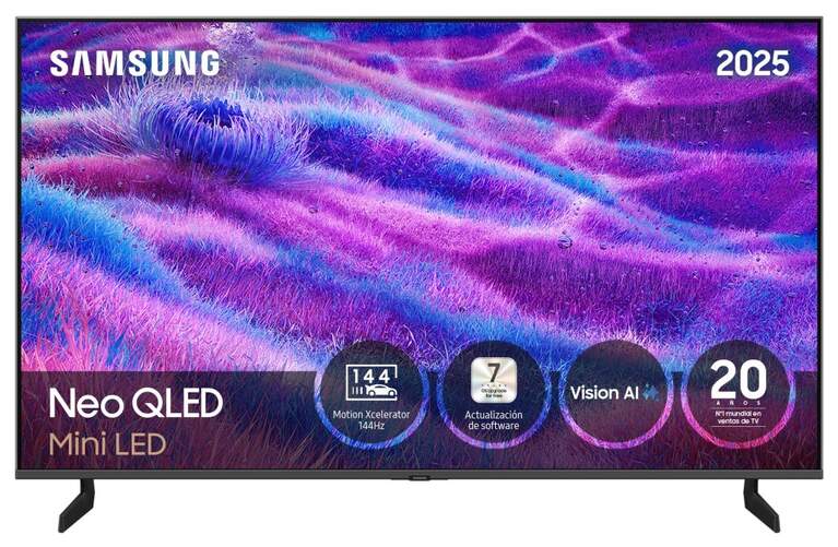 TV Samsung 50" NeoQLED TQ50QN80F - 4K Ultra HD, Smart TV Tizen 144 Hz, 30 W RMS, HDR10+ Adaptive