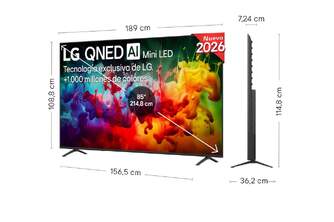 TV LG 85%%%quot; 85QNED70B6A UHD QNED MINILED A7 WEBOS26