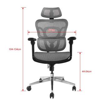 SILLA OFICINA EQUIP ERGONOMICA PREMIUM GRIS