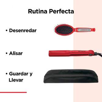 PLANCHA PELO REVLON RVST2176GPE DIG.ESTUCHE Y CEPILLO
