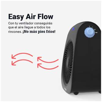 CALEFACT. U.BLUE BAVARO 4020B 2000W VERTICAL NEGRO