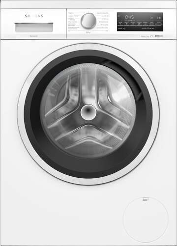 Lavadora Siemens WU14UT62ES - Clase A, 9 kg, 1400 rpm, 72 dB, programaci&oacute;n diferida, blanco